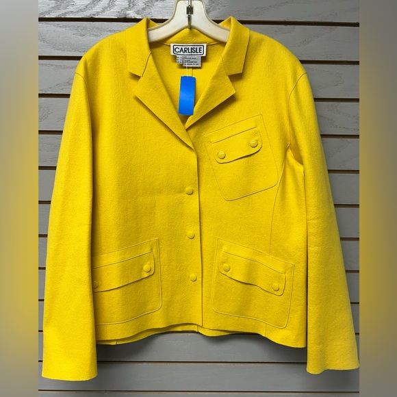 Carlisle Jackets & Blazers - Carlisle Vibrant Yellow Blazer